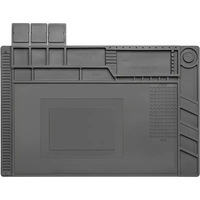 Alfombrilla de Silicona para Reparación de Teléfonos Móviles y Computadoras, Resistente a Altas Temperaturas, Alfombrilla de Trabajo Magnética para Circuitos Integrados