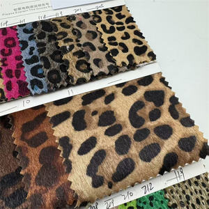 Tessuto in Pelle Sintetica PU con Motivo Imitazione Ghepardo 0,8mm, Tessuto in Pelle Artificiale PVC - Product Image 1