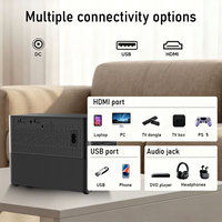 Projecteur intelligent Android Y3Max avec 2 microphones sans fil 60W, projecteur portable pour cinéma maison KTV, vente en gros OEM ODM