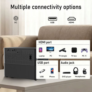 Y3Max <b>Android</b> Smart <b>Projector</b> With 2 Wireless Microphones 60W Home Theater KTV Portable <b>Projector</b> Wholesale OEM ODM - Product Image 6