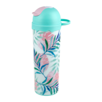 Bouteille de vélo en PP de 380 ml, forme crème glacée, avec logo personnalisé, réutilisable, écologique, sans BPA, sécuritaire pour les aliments, avec bouchon rabattable, idéale pour le camping