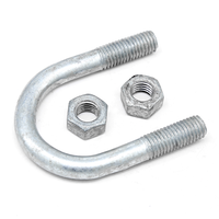 Boulon en U galvanisé à chaud de grande taille avec écrou Boulon en U métrique robuste de camion
