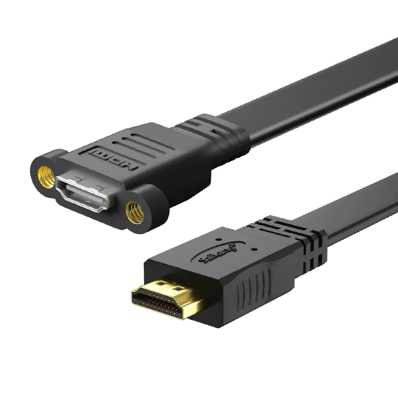 Cable Hdmi Ultra Hd para Audio y vídeo, Cable Hdmi macho a hembra con chapado en oro de 24k con conector de moldeado de doble Color