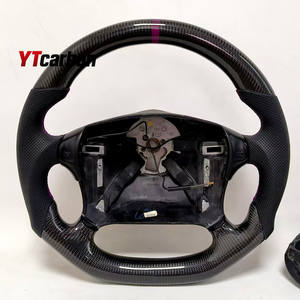 YTcarbon pour 90-93 Covrette <span class=keywords><strong>C4</strong></span> Racing Style volant en Fiber de carbone véritable personnalisé - Product Image 1