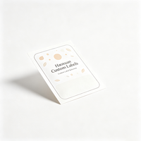 Étiquettes personnalisées Haoxuan pour échantillons de thé, autocollants imprimés en papier synthétique mat pour petits emballages de thé