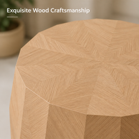Ensemble de tables basses en bois minimalistes irrégulières pour chambre et salon