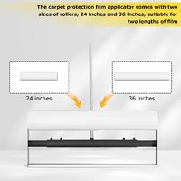 JH-Mech Applicateur de film de protection pour tapis en métal, largeur réglable de 24 à 36 pouces, montage facile personnalisé pour l'application de Carpet Shield sur les tapis