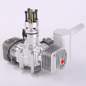 Hot DLE60 Electric Aviation Static <b>Model</b> <b>Engine</b> Two-cylinder Two-stroke Side Exhaust Natural Air Cooled Hand Start 60CC - Product Image 4