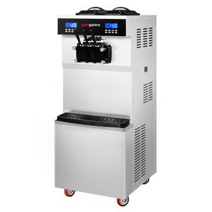 GGM Gastro Soft Serve Ice Cream Machine - 36 Liters/<b>hour</b> - 3.8 kW - for 3 flavors (2 & Mix function) - Freestanding unit - Product Image 4