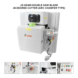 Machine de découpe de profilés en aluminium de type chanfreinage JUNDE 2200W à double tête avec lame de scie à 45 degrés - Product Image 3