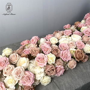 DKB Haute Qualité <span class=keywords><strong>De</strong></span> Luxe Nude Rose Artificielle Fleur Boule <span class=keywords><strong>Chemin</strong></span> <span class=keywords><strong>De</strong></span> <span class=keywords><strong>Table</strong></span> <span class=keywords><strong>De</strong></span> Mariage Décoration Fleur Chemins <span class=keywords><strong>De</strong></span> <span class=keywords><strong>Table</strong></span> Pour <span class=keywords><strong>Table</strong></span> Déco - Product Image 2