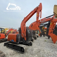 Offre Spéciale : Excavatrice Hitachi ZX60 d'occasion, 6 tonnes, petite pelle sur chenilles, d'origine Japon, 40,5 kW, faible nombre d'heures de fonctionnement, engin de construction