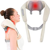 Masseur de cou Eveekon avec chaleur et shiatsu, masseur de cou et d'épaules rechargeable, masseur de cou, d'épaules et de dos