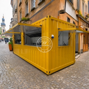 Restaurant modulaire extérieur moderne personnalisable 2025, 40 pieds, 20 pieds, extensible, cuisine entièrement équipée, petit bar en conteneur d'expédition - Product Image 5