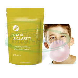 Supplément de <span class=keywords><strong>sommeil</strong></span> sans sucre Ausreson OEM L-théanine Vitamine B6 Chewing-gum L-théanine <span class=keywords><strong>Gomme</strong></span> calme et claire - Product Image 1