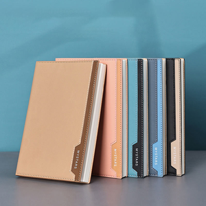 Carnet <span class=keywords><strong>en</strong></span> cuir A5 pour entreprise, design avec étiquette latérale et marquage à chaud personnalisé - Idéal pour la promotion de la marque et l'utilisation au bureau - Product Image 3