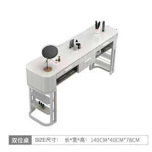 Hot Sale Beauty Salon New Arrival Modern Luxury <b>Nail</b> Salon White Manicure <b>Tables</b> <b>Nail</b> Salon Furniture - Product Image 3