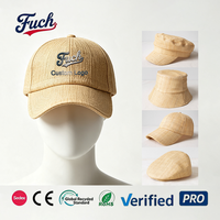 Gorra de Béisbol Elegante Personalizada de Yute y Rafia, Gorra de 6 Paneles con Logotipo Bordado, Gorra de Béisbol, Sombrero para el Sol