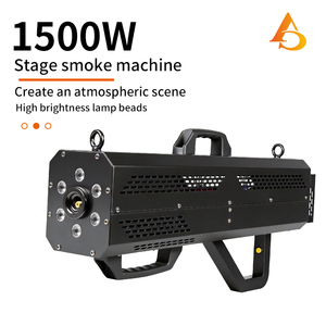 Pulvérisateur de fumée LED portable 1500W, machine à brouillard RVBW colorée pour DJ, fête, scène, mariage, effet Halloween - Product Image 1