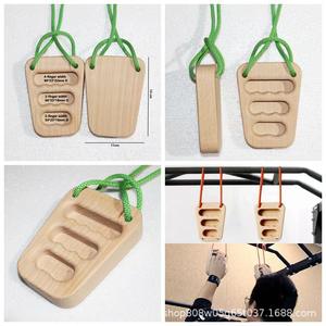 Wooden <b>Finger</b> Strength Training <b>Board</b> 11x14.5cm Portable Grip <b>Board</b> For Home Fitness Forearm Exercise - Product Image 4