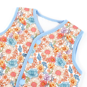 Puresun Vente en gros Gilet matelassé pour filles style hiver personnalisé, imprimé floral, chaud et confortable, veste <span class=keywords><strong>sans</strong></span> manches matelassée pour enfants de 10 à <span class=keywords><strong>12</strong></span> <span class=keywords><strong>ans</strong></span> - Product Image 4