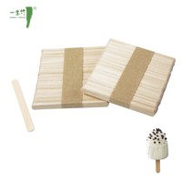 Bâtonnets de glace miniatures biodégradables en bois pour commande urgente, personnalisables avec logo, agitateurs à café en bambou, outils de crème glacée en gros