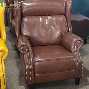 <span class=keywords><strong>Fauteuil</strong></span> lounge vintage en cuir véritable U-best pour club de cigares, salon, bureau, style américain - Product Image 4