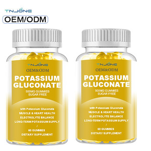 OEM Etiqueta Privada alimentos naturales suplementos gluconato de potasio alta absorción sin azúcar gluconato de potasio 1000 <span class=keywords><strong>mg</strong></span> gomitas - Product Image 2