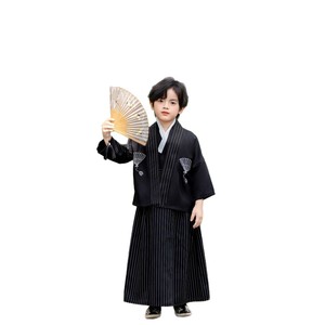 Traje Tradicional Japonés para Niños, Kimono, Ropa de Samurai para Niños, Conjunto de Kimono tipo Cárdigan para Niños, Ropa para Actuaciones Escénicas Infantiles - Product Image 2