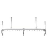 Système de rail de rideau d'hôpital en aluminium pour cloison médicale, fixation au plafond, formes L, U, E, T pour l'intimité des salles d'hôpital
