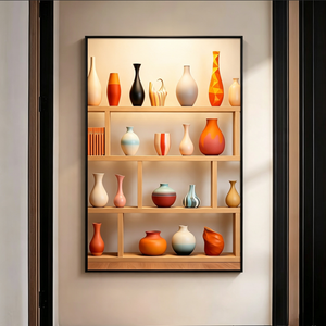 Decorazioni per la Casa, Arte Murale all'Ingrosso, Vari Vasi Moderni ed Eleganti, Superfici Lucide, Decorazioni in Porcellana con Cristalli e Diamanti - Product Image 6