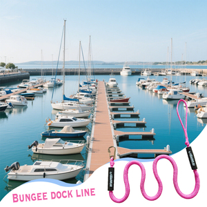 4ft 2200lbs polyethylene/Nylon <span class=keywords><strong>Bungee</strong></span> Dock dòng với chống UV bền 316 không gỉ Móc Neo dây và Marine Neo dây - Product Image 3