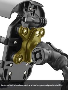 Soporte Antirrobo para Teléfono con Rotación de 360° para Motocicleta y Bicicleta, con Absorción de Impactos, para Navegación Móvil, con Parasol - Product Image 4