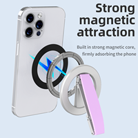 Support magnétique flexible en alliage d'aluminium Q5-A et support de téléphone – Portable, hauteur réglable, base rotative pour bureau/lit