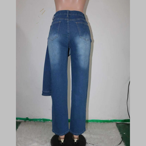 Jean Asymétrique Superposé Tendance 2026 pour Femme – Coupe Décontractée Style Boyfriend <span class=keywords><strong>Streetwear</strong></span> - Product Image 3