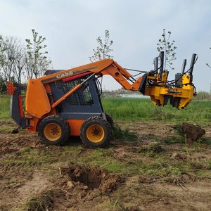 Mesin Sekop Pohon Sekop Penggali Pohon Laju Aliran Tinggi Skid Steer 100HP Loader untuk Dijual - Product Image 4