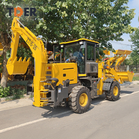 Chargeuse sur pneus 4x4 TDER certifiée CE, directement de l'usine, 4,8 tonnes, profondeur de fouille 2,7 m, godet 0,7 m³, moteur diesel, pompe hydraulique