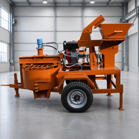 Machine à Briques Diesel Portable RPT1-20M pour l'Asie du Sud-Est, Cycle de 10-15s, 1200 kg