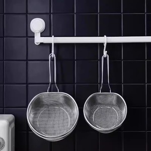 Stainless Steel Noodle <b>Strainer</b> Filter Kitchen Colander For Hot Pot Frying Hanging <b>Mesh</b> Basket 2Pcs Set - Product Image 1