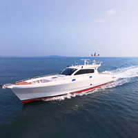DK-LU56 Yate Privado de Lujo 17m Barco de Pesca de Aluminio Pequeño Yate de Lujo Crucero con Cabina Yate de Lujo en Venta
