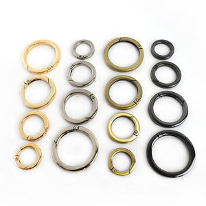 MeeTee BF172 16-38mm fil plat anneau ouvert accessoires de bagage fermoir Snap porte-clés matériel sac à main sangle ressort O anneau boucles - Product Image 2