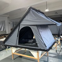 Carpa de Techo Zentopia para Todas las Estaciones, Impermeable, Protección Solar, Perfil Bajo, Aerodinámica, de Aleación de Aluminio Triangular para SUV, Sin Instalación