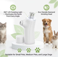 Nouveau Coupe-Ongles Super Silencieux pour Chien 360° 2026 °   Lampes LED à luminosité variable 11 000 tr/min, faible niveau sonore 40 dB, pour chiens et chats de petite, moyenne et grande taille