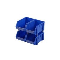 Boîtes de rangement en plastique recyclables, empilables, légères, durables, pour pièces détachées, boîtes organisatrices, caisses écologiques