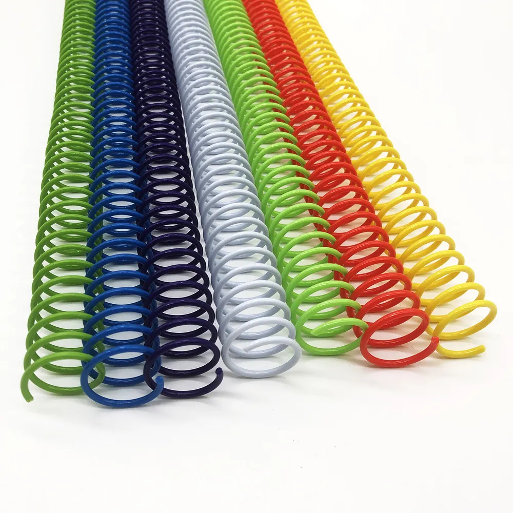 لفة مفكرة دفتر التقويم ملونة بلاستيكية من كلوريد البولي فينيل حلقة توصيل سلكية مفردة
