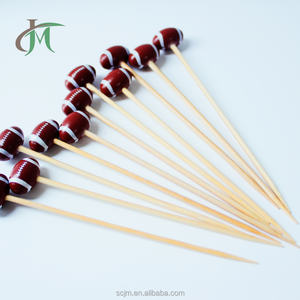 J & <span class=keywords><strong>M</strong></span> 30PC 3.54インチフットボールカクテルピックスポーツをテーマにしたパーティーやイベントのための丈夫なフードピック - Product Image 2