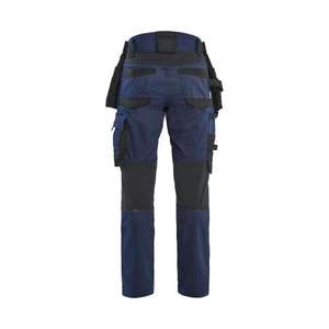 BLAKLADER - 717011498699C36 Pantalones artesanos de mujer en elástico de 2 vías Azul marino oscuro/Negro-PANTALÓN DE TRABAJO EAN 7330509952306 - Product Image 2