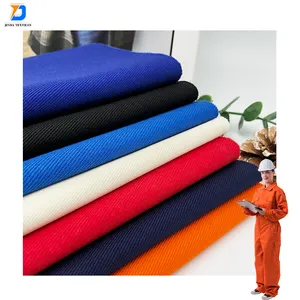 Jinda wholesale custom roll spandex T/C 80/20 spandex cotton twill fabrics