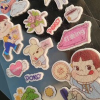 Милые эко-наклейки Kawaii FUJIYA Peko Poko из войлока с шелкографией и матовым лакированием для декора