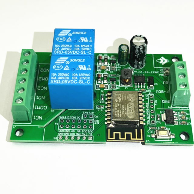 ESP8266 Wifi Wireless Switch Module 2CH DC5V Relays with ESP-12F ESP12F Module for Smart Home Phone APP Controller